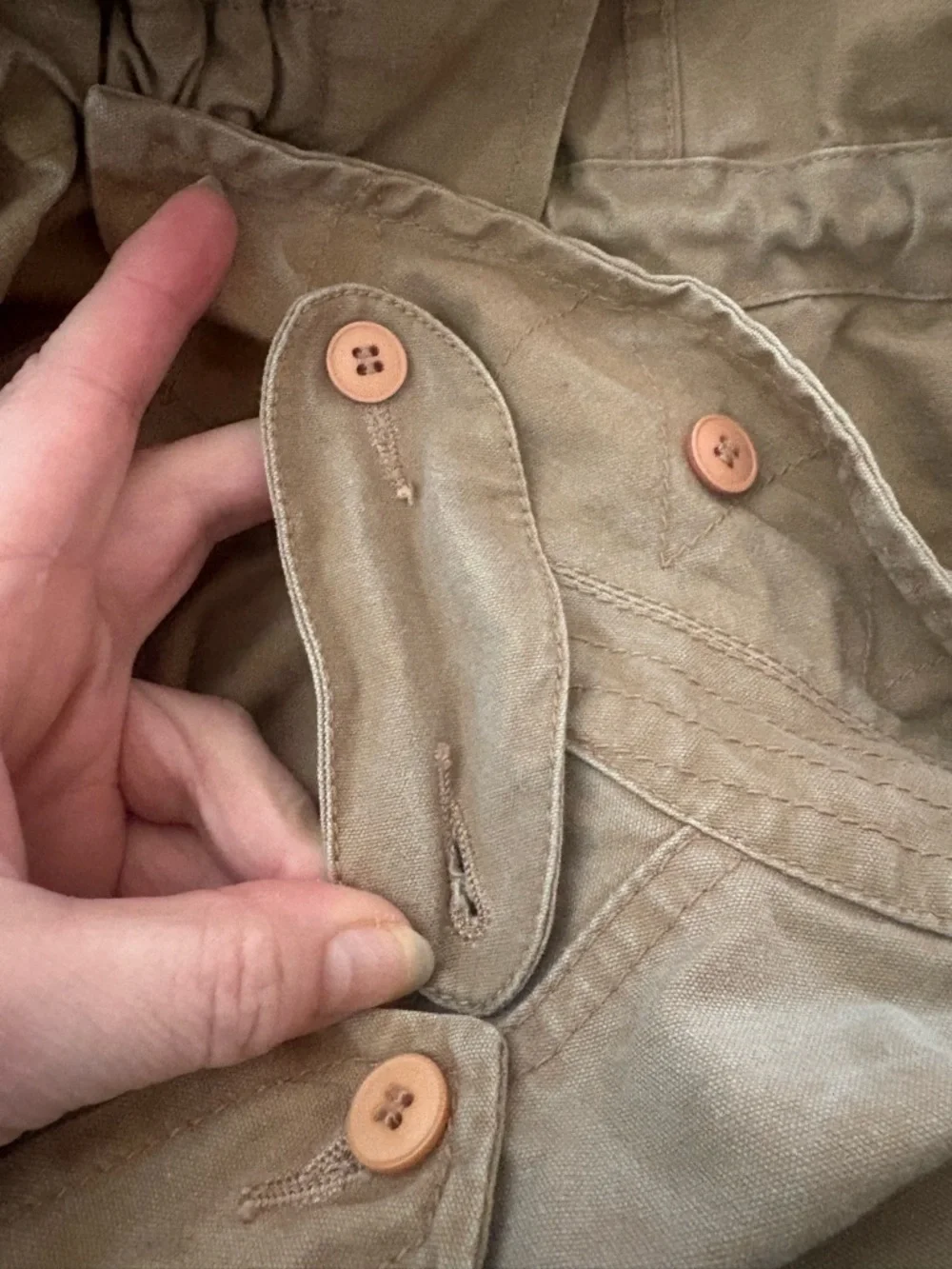 Vintage Banana Republic Safari Bush Jacket XS Italian Canvas Military Field Coat - Picture 14 of 16